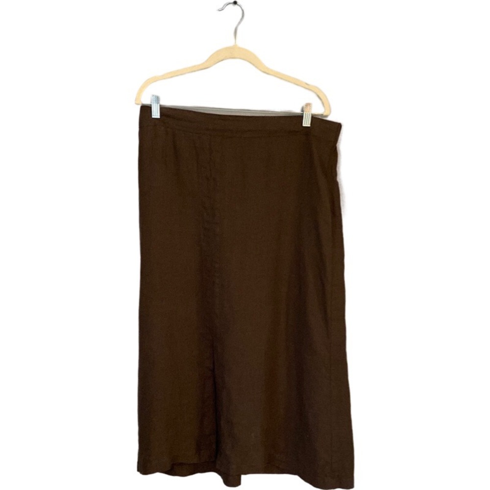 Flax minimalist linen midi/maxi skirt